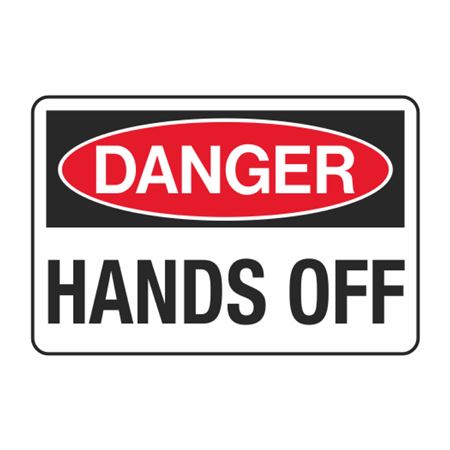 Danger Hands Off Decal